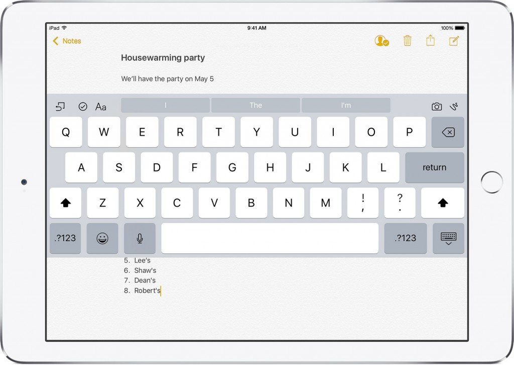 iOS 10.3 ipad keyboard-2