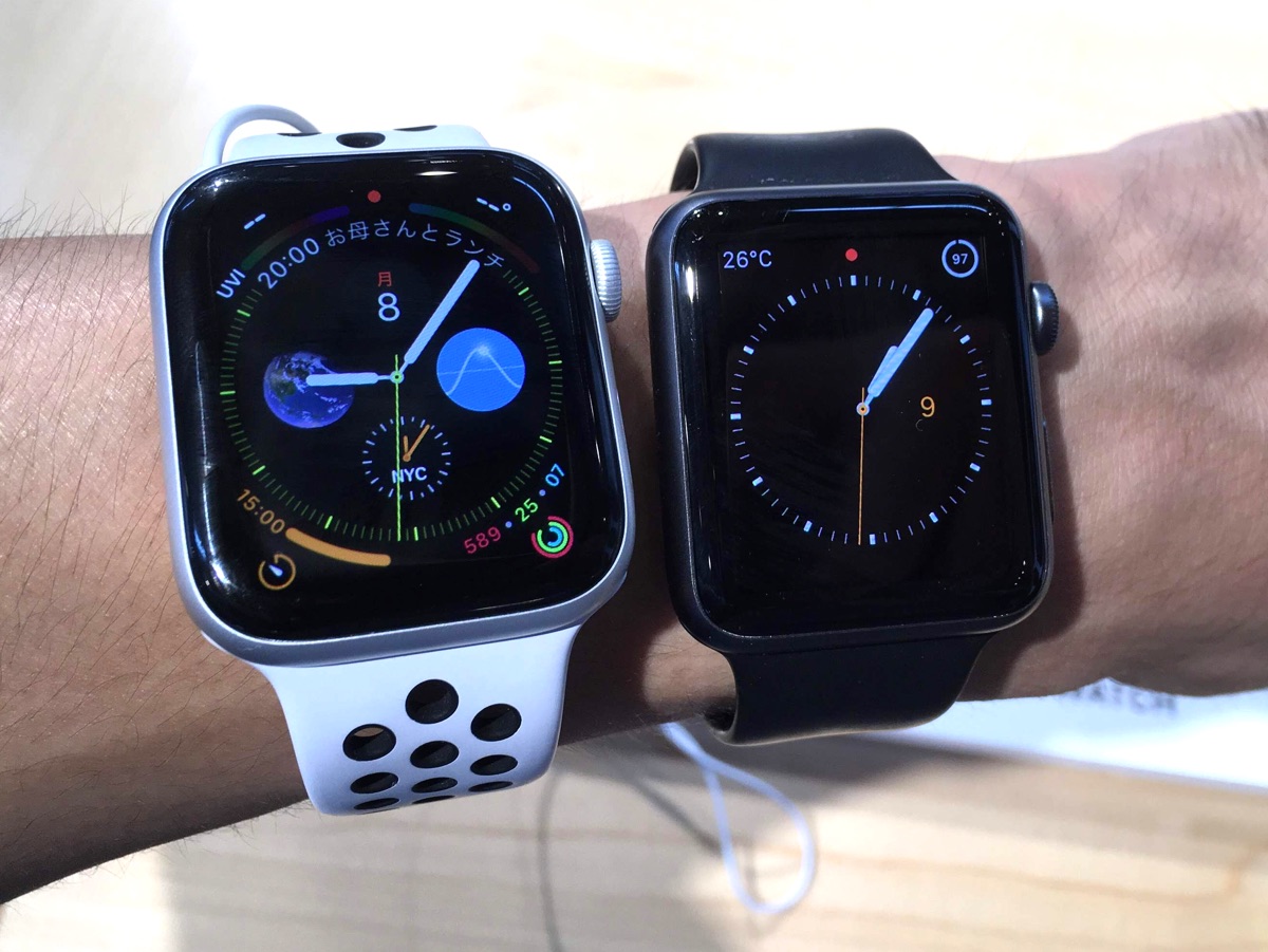 画像】Apple Watch 44mm/42mm/40mmのサイズ感を試着して比較してみた