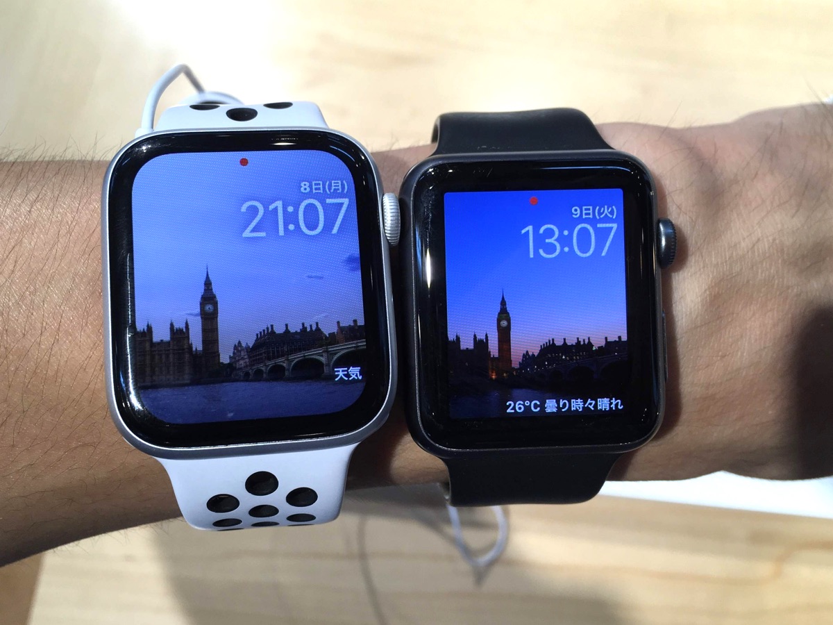 【画像】Apple Watch 44mm/42mm/40mmのサイズ感を試着して比較してみた | SmCo memory